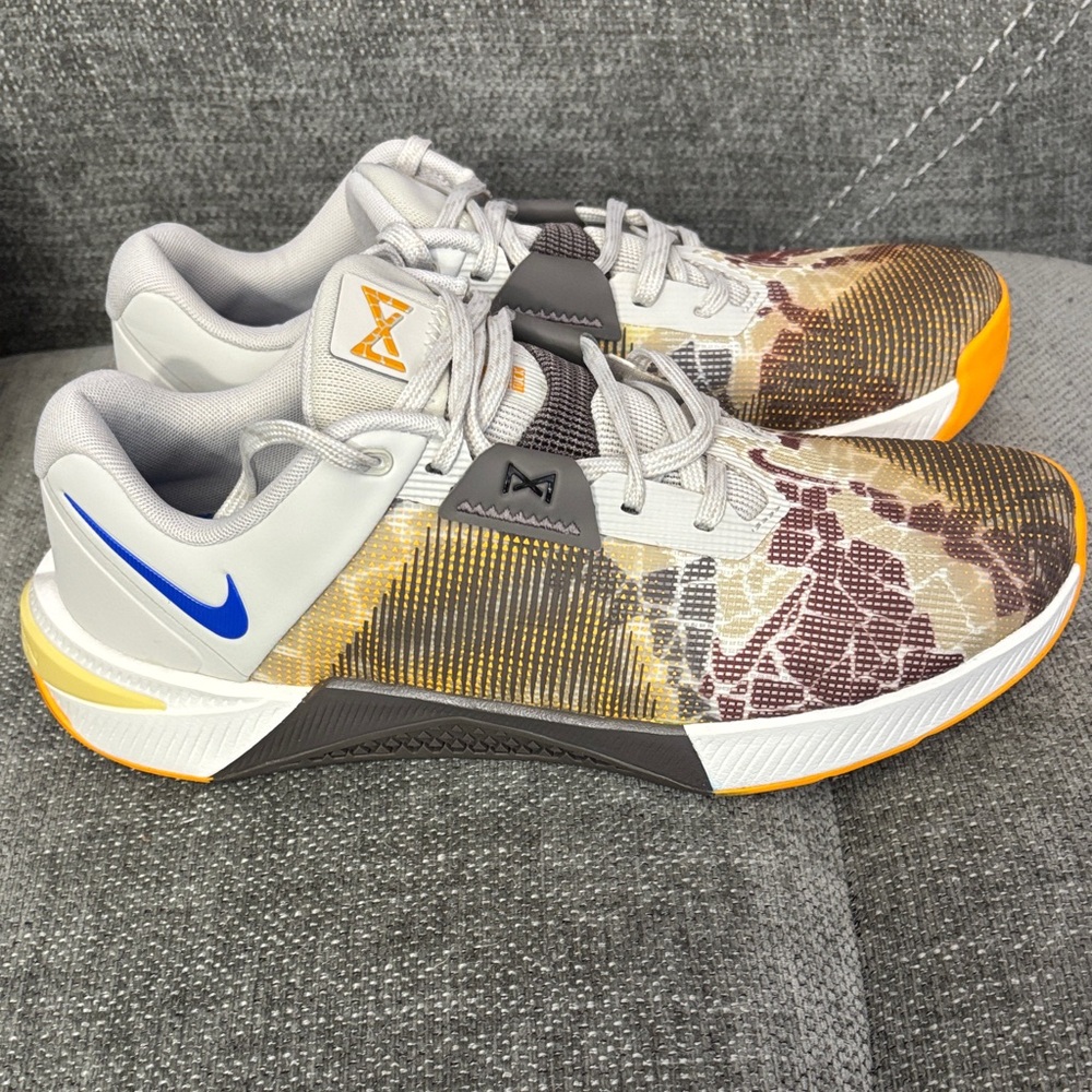 Nike Metcon10 Men's Multicolor Training Sneakers - Gray/Yellow/Blue/Brown